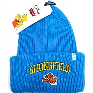 Levi's x The Simpsons Oversized Beanie - Blue One Size Mother’s Day Gift